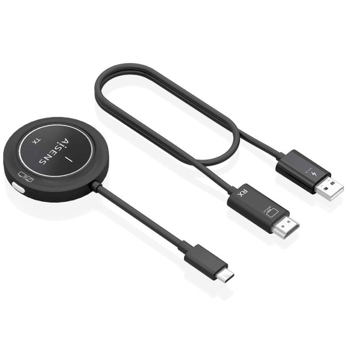 Aisens ASWL-H2KC30M003-BK USB-C a HDMI Inalámbrico 1080P 30m Negro